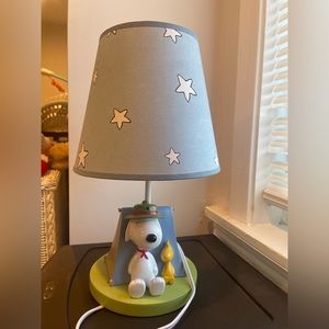 Lambs & Ivy Snoopy & Woodstock lamp